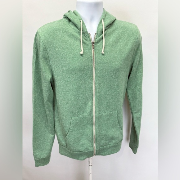 THREADS 4 THOUGHT Men’s green full zip hoodie jacket size S - Picture 8 of 12